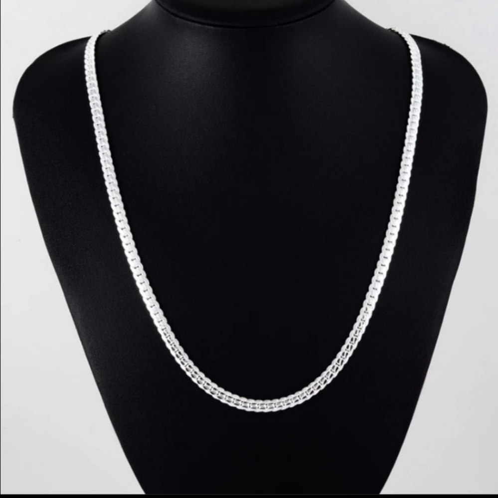 New Unisex S925 Sterling Silver 5mm Necklace - Picture 3 of 5